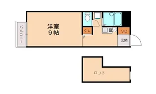 イノセント歯科大前【108号室】の間取り