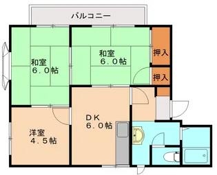 ソレム横浜 B棟【201号室】の間取り