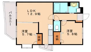 リブェールメゾン富士見【301号室】の間取り