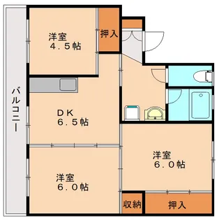 メモリープラザ二丈Ⅱ【304号室】の間取り