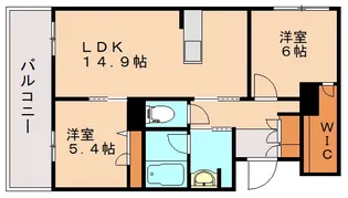 エーデルワイスA【102号室】の間取り