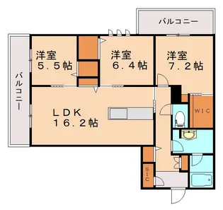 エーデルワイスA【302号室】の間取り