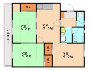 中村ビル【2階】の間取り