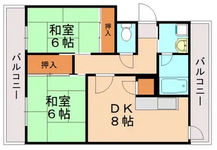 グランピア今宿Ⅲ【407号室】の間取り