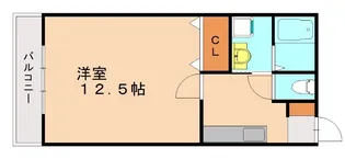 リースランド富士見ⅠB【106号室】の間取り