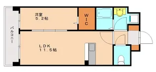 ヒューセック弐番館【2階】の間取り