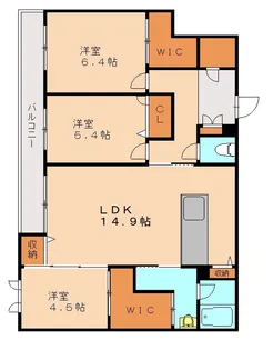 ウインザムA【204号室】の間取り