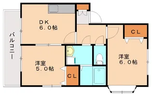 サンフィールド前原B【2階】の間取り