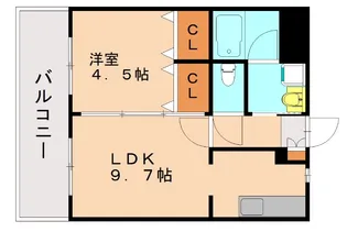 ウエストフルハウス【7階】の間取り