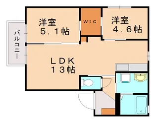 ミラ横浜 A棟【201号室】の間取り