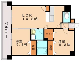 クランリージェ【2階】の間取り