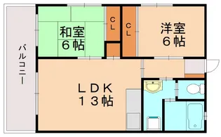 ルーセント室見【3階】の間取り