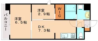 modern palazzo 姪浜avenue【6階】の間取り
