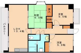 クレバー今宿B【5階】の間取り