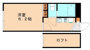 レオパレスさつき【2階】の間取り