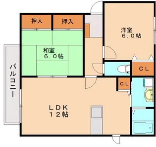 メルベーユC【2階】の間取り