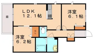 アヴェニール美咲が丘 B棟【1階】の間取り