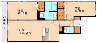 カサベルデ【2階】の間取り