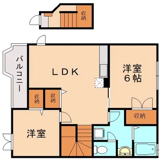 プレイスメゾンⅠ【2階】の間取り
