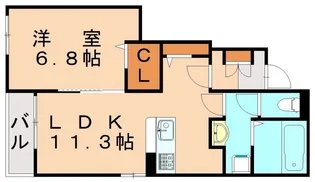 ストークワコー ピュア【1階】の間取り