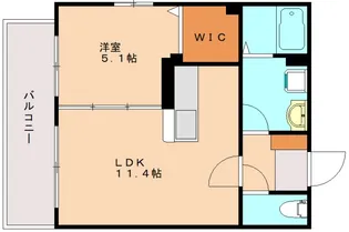 ビハーラ姪浜【105号室】の間取り
