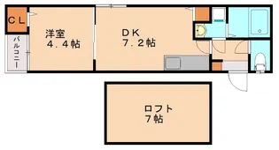 ポラリス周船寺Ⅱ【101号室】の間取り