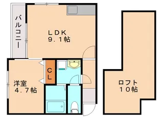 ポラリス周船寺Ⅲ【1階】の間取り