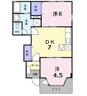 メゾン・ド・ステッラ【1階】の間取り