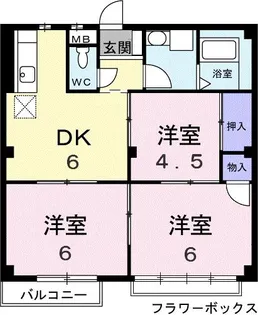 セジュール青柳【2階】の間取り