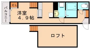 BRAVE姪浜【105号室】の間取り