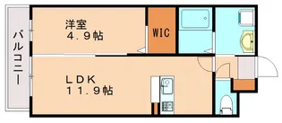 ヒューセック壱番館【202号室】の間取り
