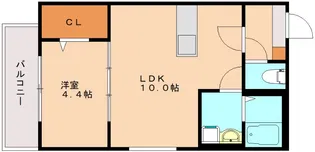 Crecia前原駅前【2階】の間取り