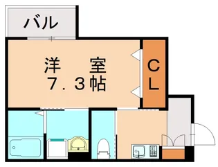 Glitter箱崎駅前【2階】の間取り
