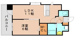 福岡県福岡市東区松田3丁目【マンション】の間取り