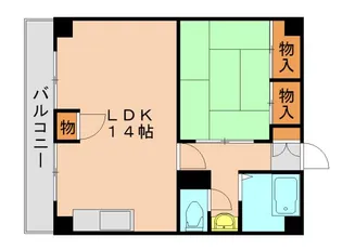 東福岡ビル【7階】の間取り