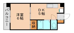ホワイトハウス【406号室】の間取り