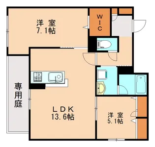 ShaMaison AMBER026【104号室】の間取り