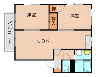 パークリージェント【201号室】の間取り
