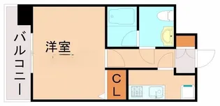 ピュアドームグレース博多【3階】の間取り