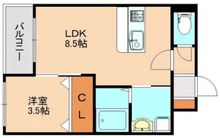 福岡県福岡市博多区東那珂2丁目【マンション】の間取り