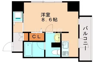 警固クレスタリア【302号室】の間取り
