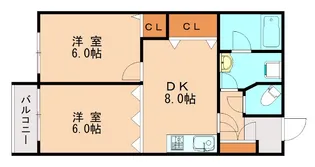 福岡県福岡市中央区平尾浄水町【マンション】の間取り