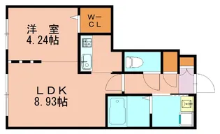 福岡県福岡市博多区住吉4丁目【マンション】の間取り