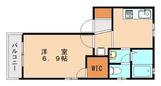 ドミール博多B棟【104号室】の間取り