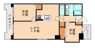 天神松井ビル【1101号室】の間取り