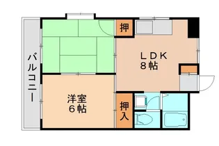 メモリープラザ吉塚【403号室】の間取り