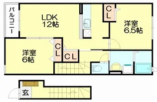 エアリーズA【202号室】の間取り
