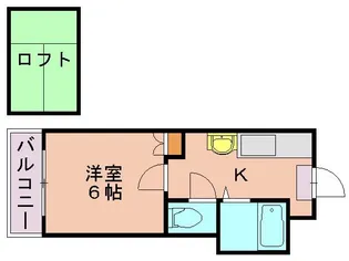 アビタシオンK【102号室】の間取り