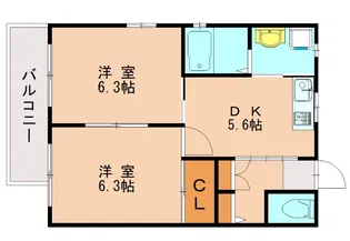 ソネット博多駅南【203号室】の間取り