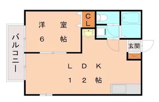 アメニティロード21【101号室】の間取り